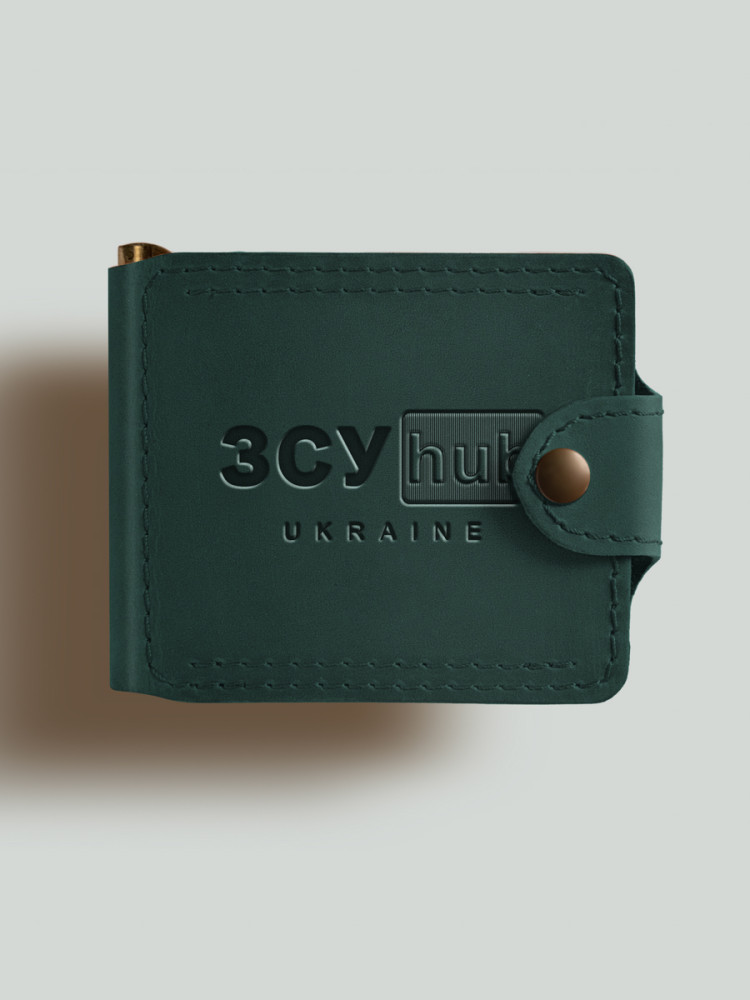 Затиск для банкнот Comfort з монетницею ЗСУ hub