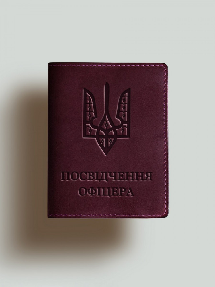 Обкладинка для посвідчення офіцера Герб УНР "гострий"