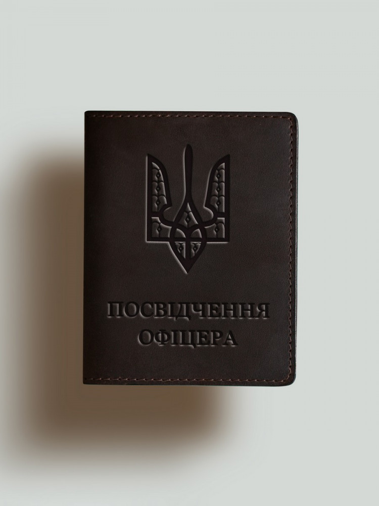 Обкладинка для посвідчення офіцера Герб УНР "гострий"