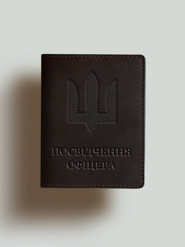 Обкладинка для посвідчення офіцера Тризуб шеврон