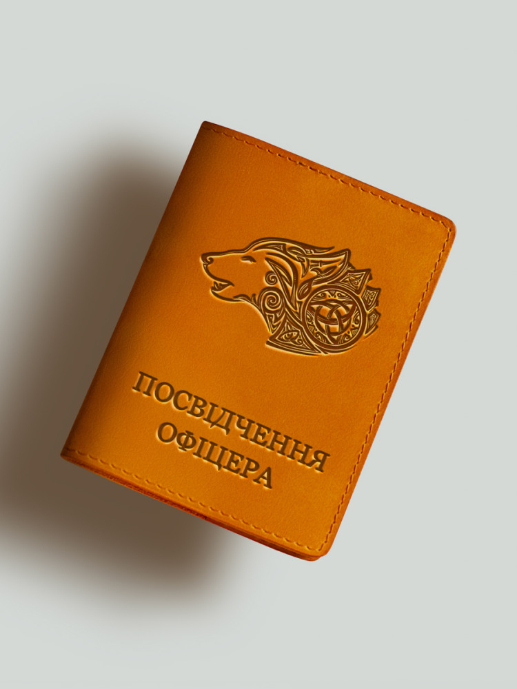Обкладинка для посвідчення офіцера Вовк вікінгів