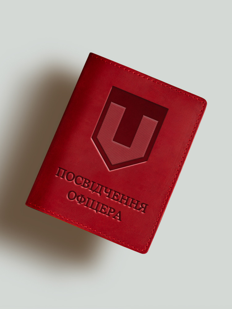 Обкладинка для посвідчення офіцера ТРО новий шеврон