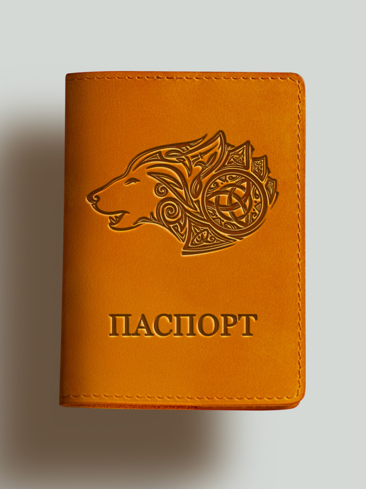 Обкладинка для паспорта Вовк вікінгів