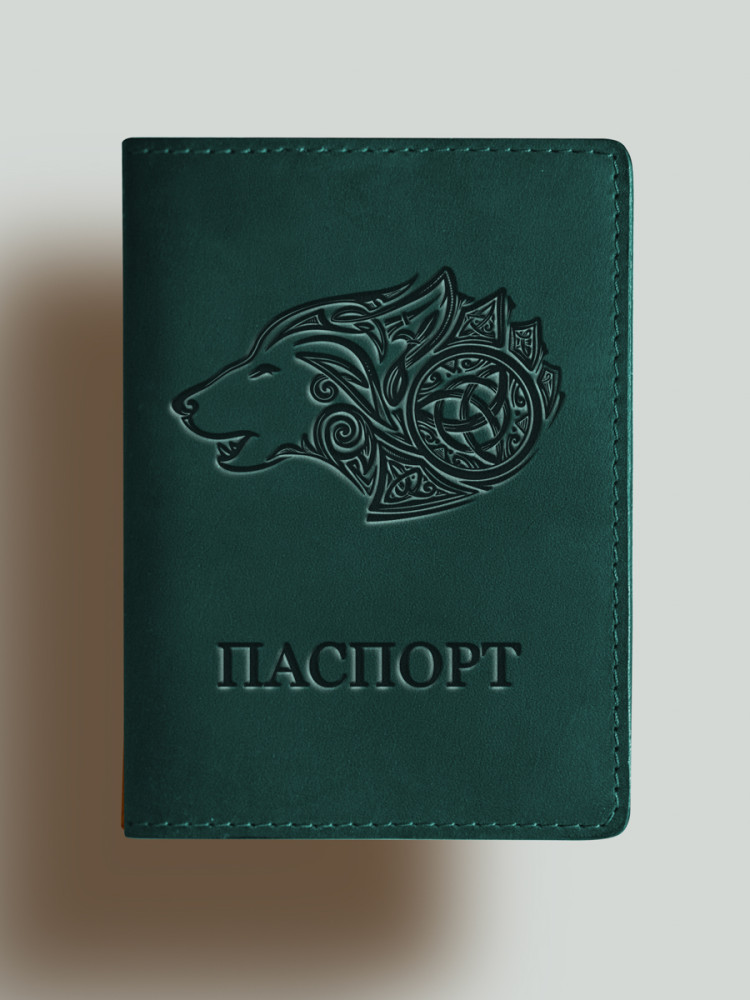 Обкладинка для паспорта Вовк вікінгів