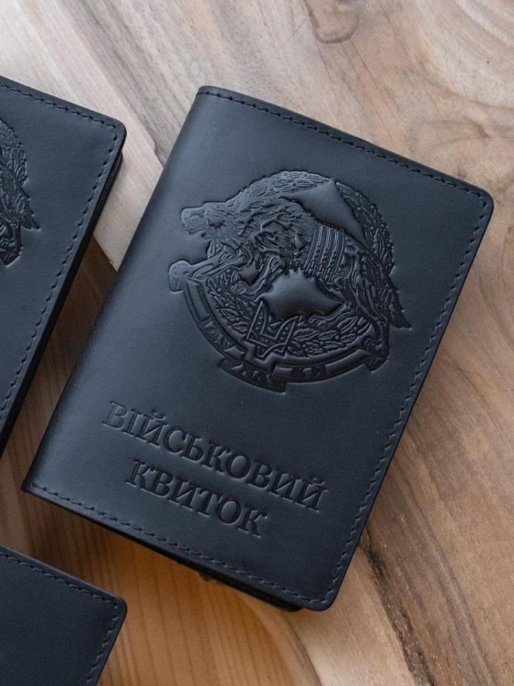 Обкладинка для військового квитка Вовк ССО