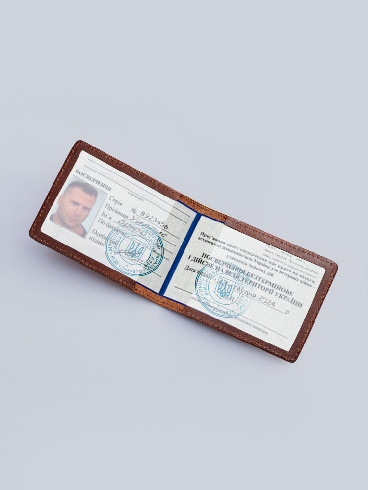 Шкіряна обкладинка для УБД Спецпідрозділ Кракен Шкіряна обкладинка для УБД Спецпідрозділ Кракен