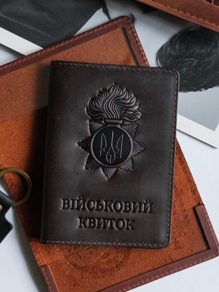 Обкладинка для військового квитка шеврон НГУ