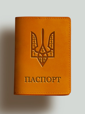 Обкладинка для паспорта Герб УНР "гострий"