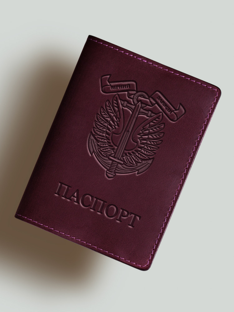 Обкладинка для паспорта з шевроном Морської Піхоти