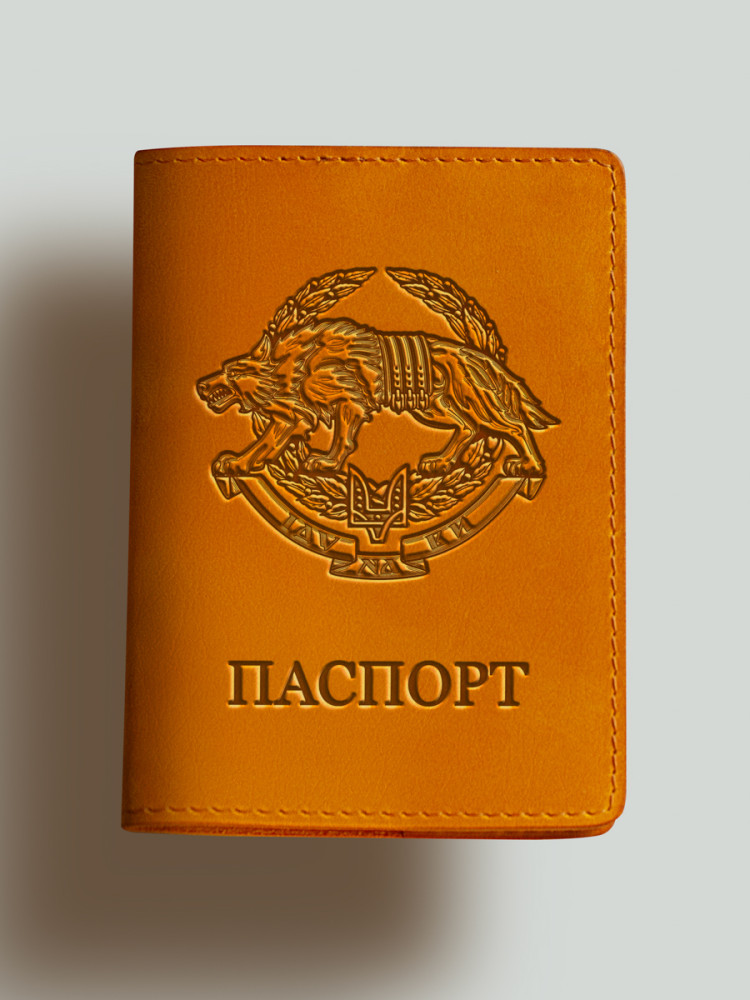 Обкладинка для паспорта Вовк ССО